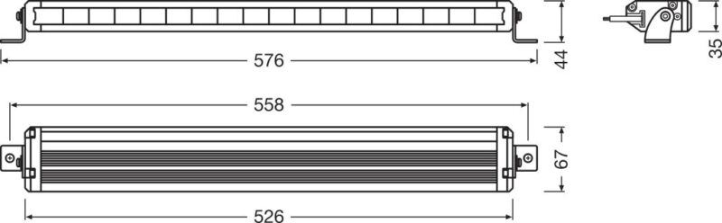 Światła drogowe LEDriving® Lightbar VX500-SP LEDDL116 SP z homologacją ECE - obrazek 3