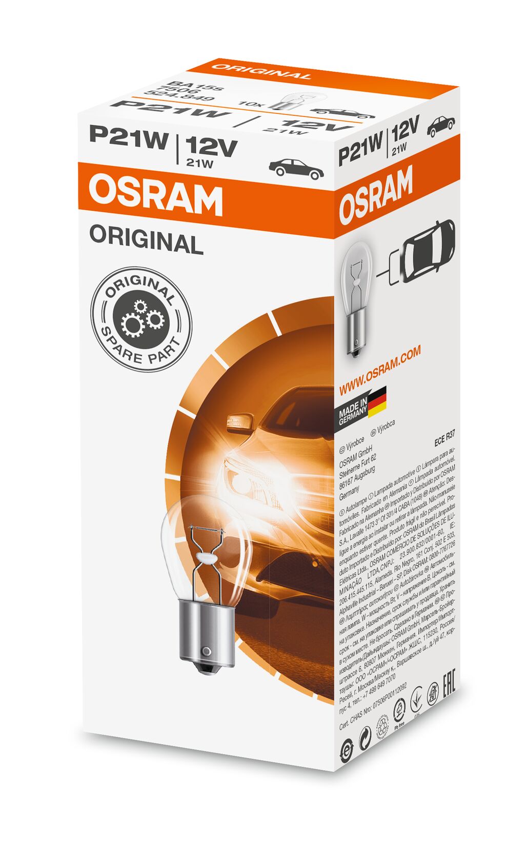 Żarówka P21W   7506  OSRAM