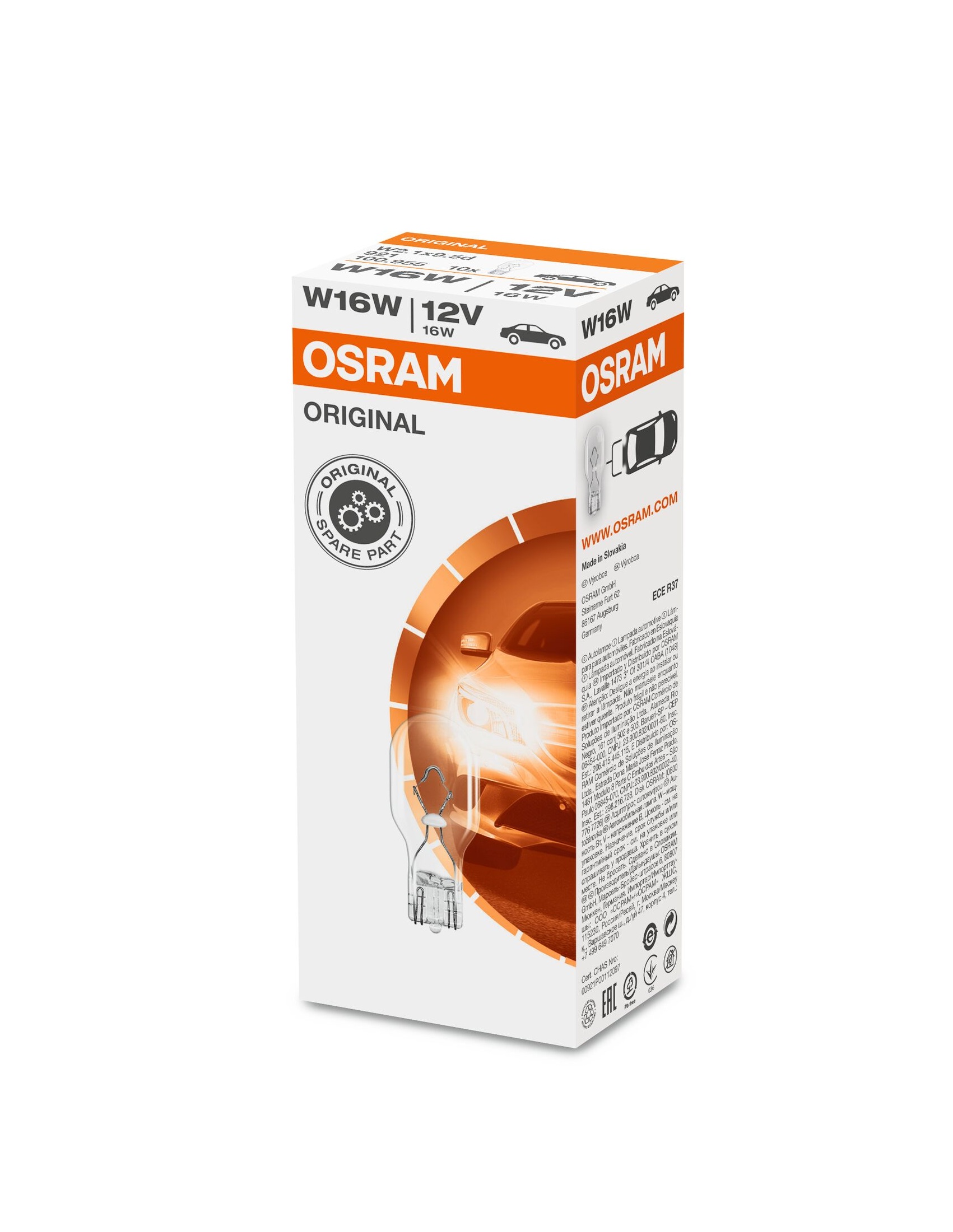 Żarówka W16W  921  OSRAM