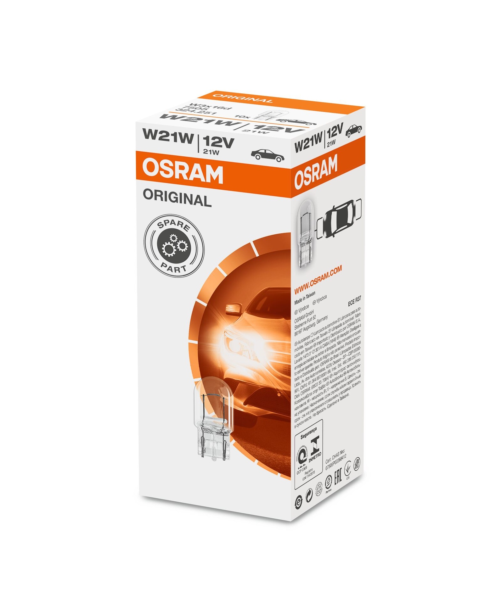 Żarówka W21W   7505  OSRAM
