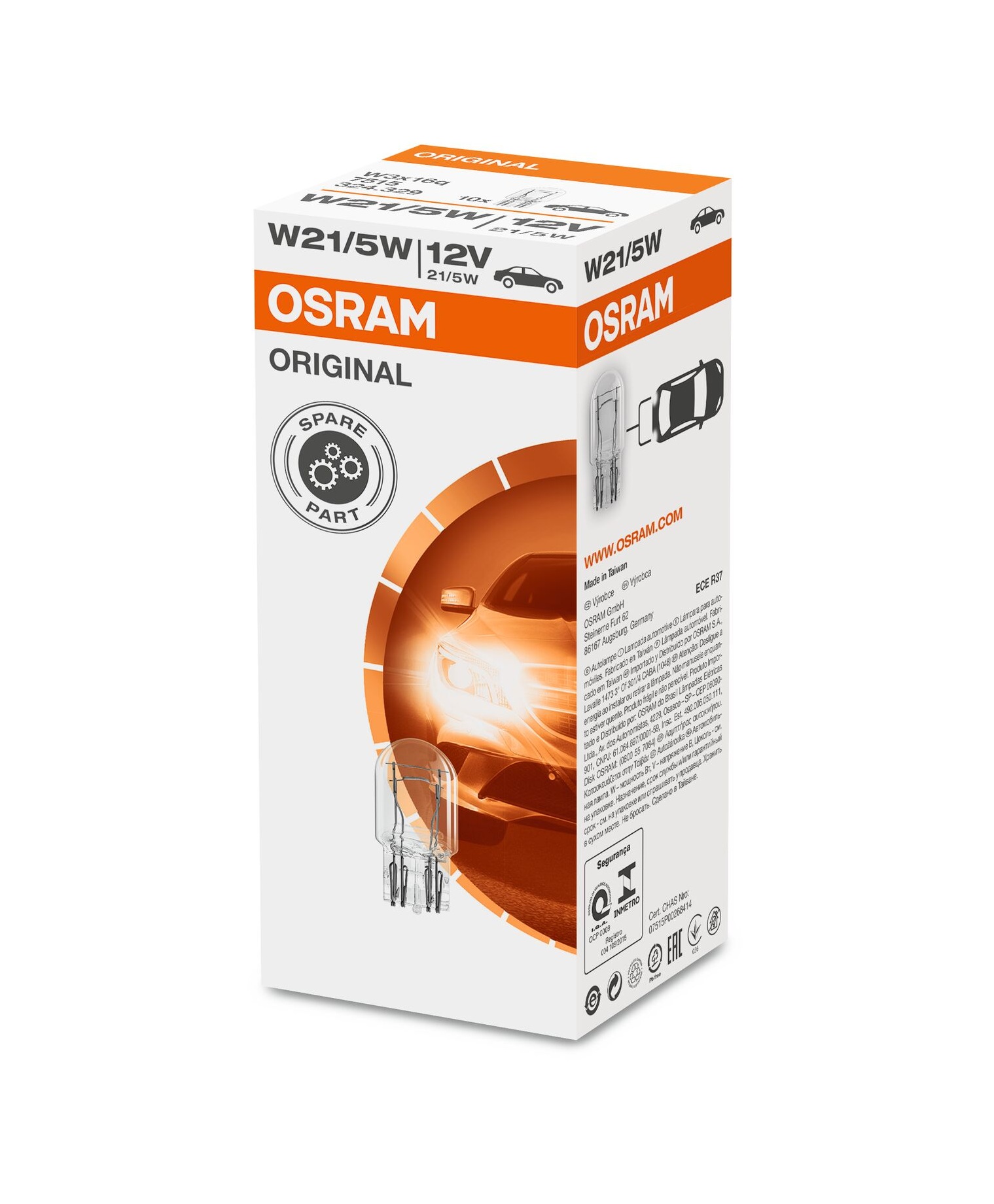 Żarówka W21/5W   7515  OSRAM