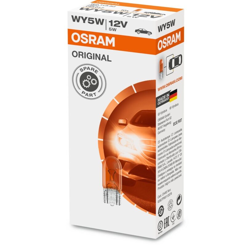 Żarówka WY5W  pomarańczowa  2827   OSRAM