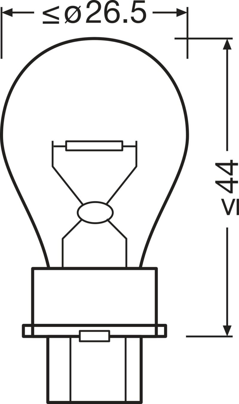 Żarówka P27W  3156  W2.5x16d OSRAM - obrazek 3
