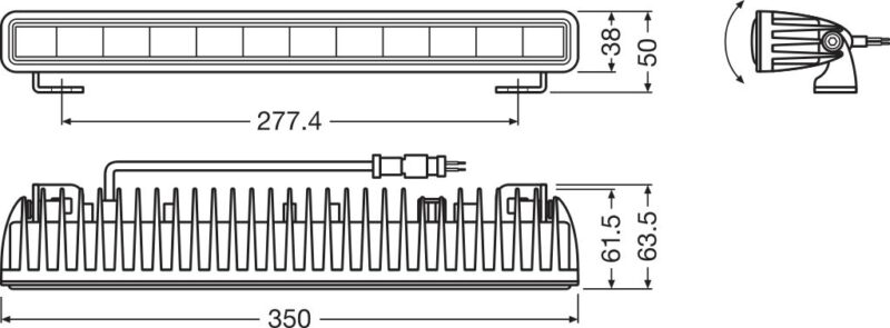Światła drogowe LEDriving® Lightbar SX300-SP LEDDL106 SP z homologacją ECE - obrazek 4