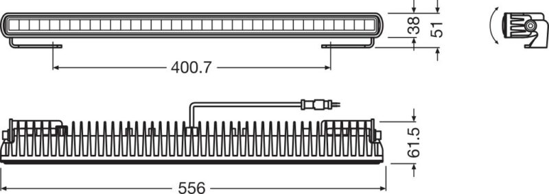 Światła drogowe LEDriving® Lightbar SX500-SP LEDDL107 SP z homologacją ECE - obrazek 3