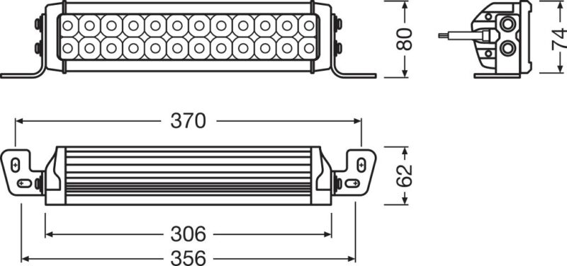 Światła drogowe LEDriving® Lightbar VX250-CB LEDDL117 CB z homologacją ECE - obrazek 3