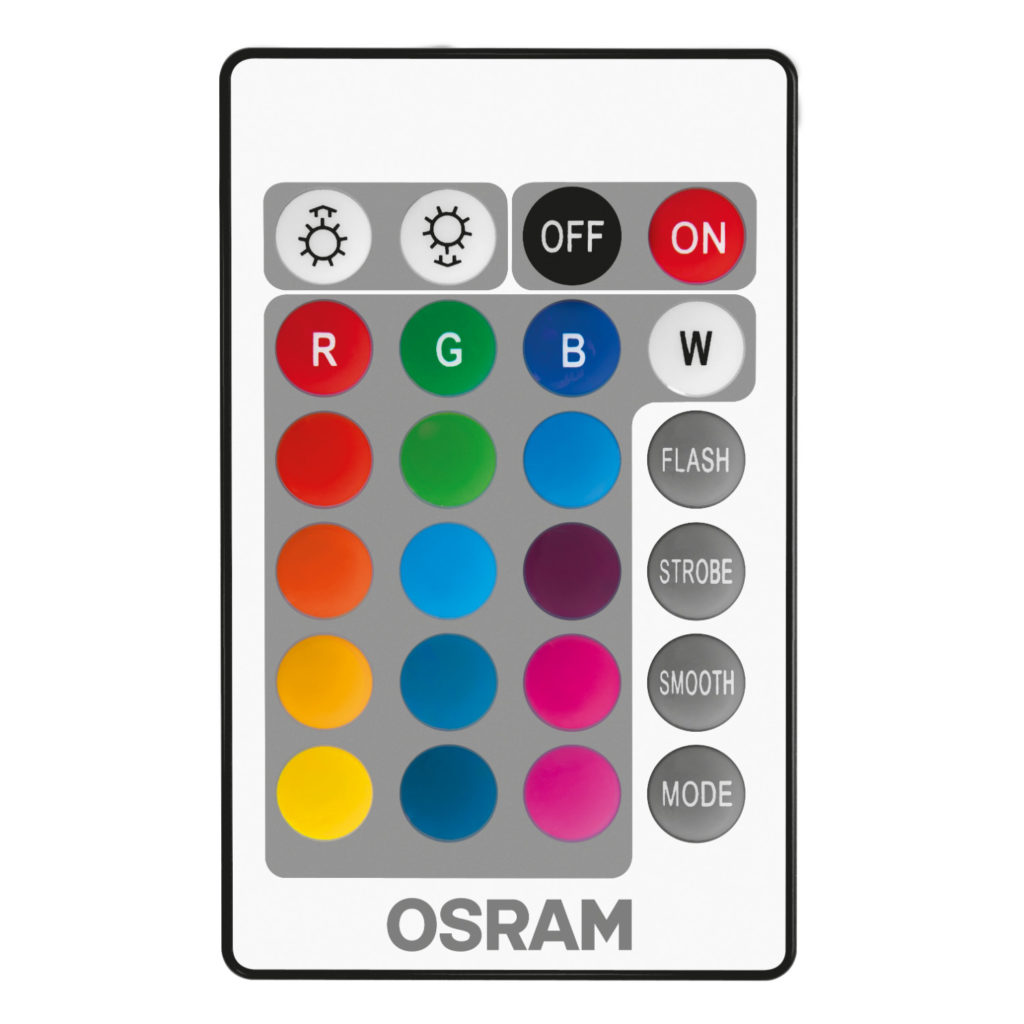 Żarówka OSRAM LED STAR RGBW 4,2W B25 E14 + PILOT świeczka - obrazek 3