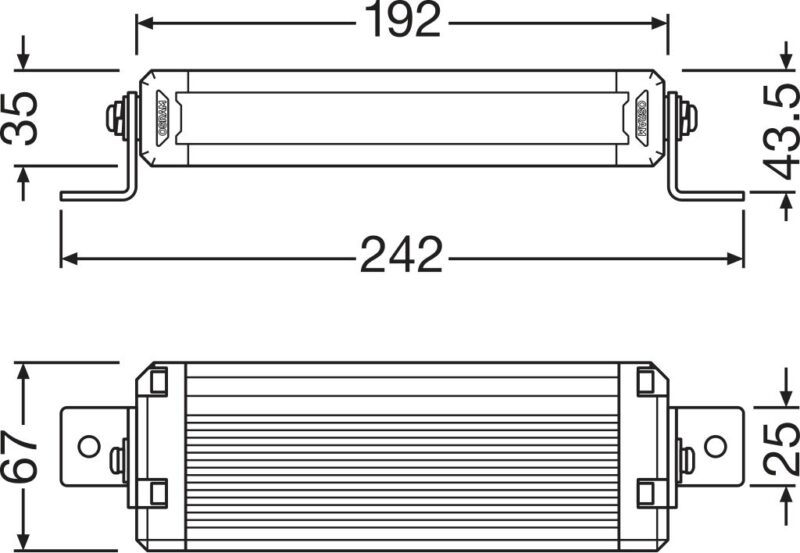 Lightbar VX180-SP SR, ECE drogowe, homologacja przy zamontowanych 2 szt. - obrazek 3