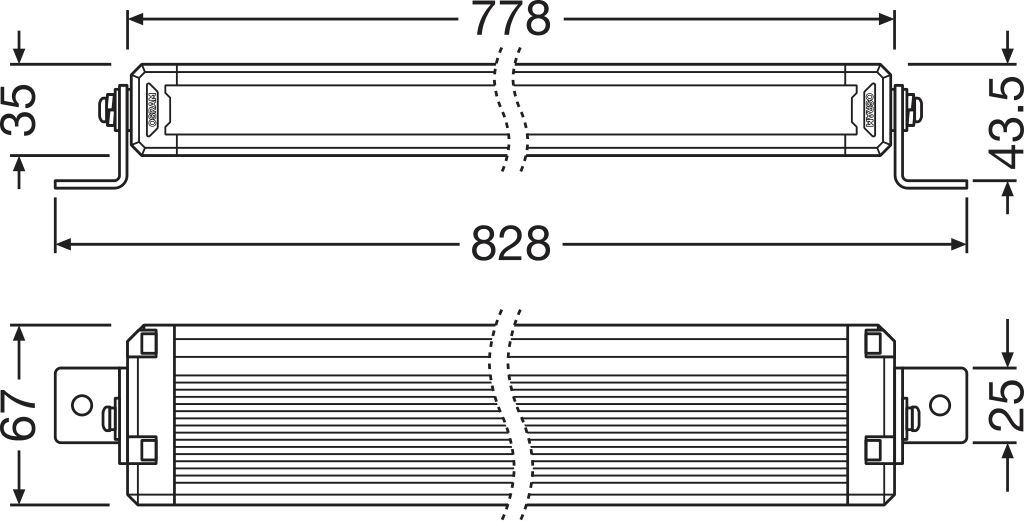 Światła drogowe LEDriving® Lightbar VX750-CB SR SM LEDDL124 CB SR SM  z homologacją ECE - obrazek 3