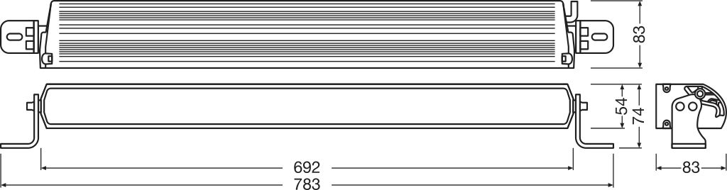 Światło drogowe LEDriving® Lightbar FX750-CB SM GEN 2 LEDDL133-CB SM GEN 2 z homologacją ECE - obrazek 3