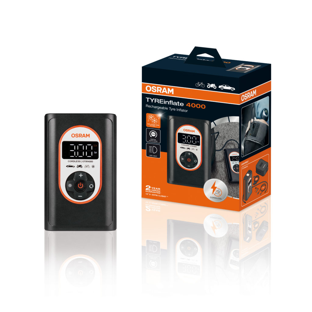 Akumulatorowy kompresor do opon TYREinflate Rechargeable 4000 OTIR4000 - obrazek 2