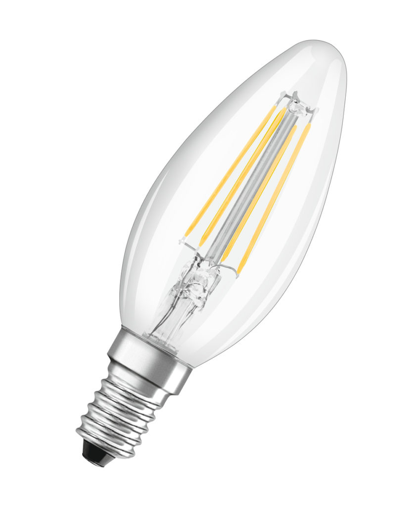 Żarówka świeczka LED BASE CLASSIC B40 4W E14 FIL 2700K barwa ciepła FS3 3 szt. - obrazek 3