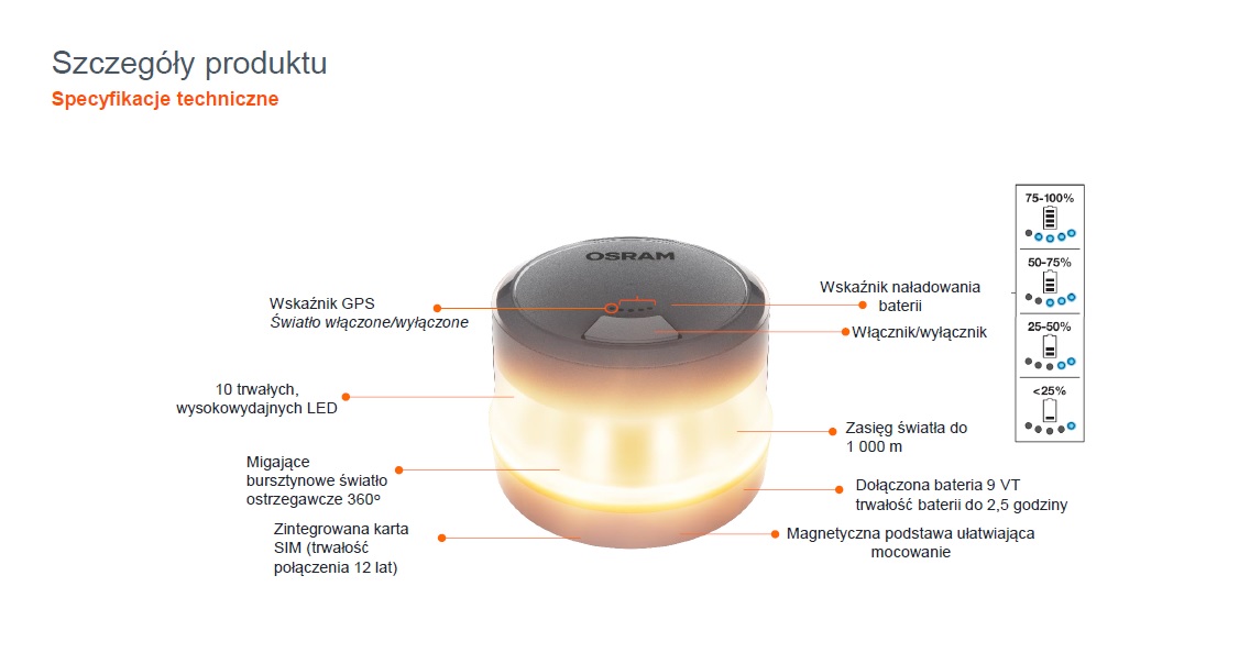 LEDguardian ROAD FLARE Signal V16 IoT światło ostrzegawcze kogut - obrazek 4