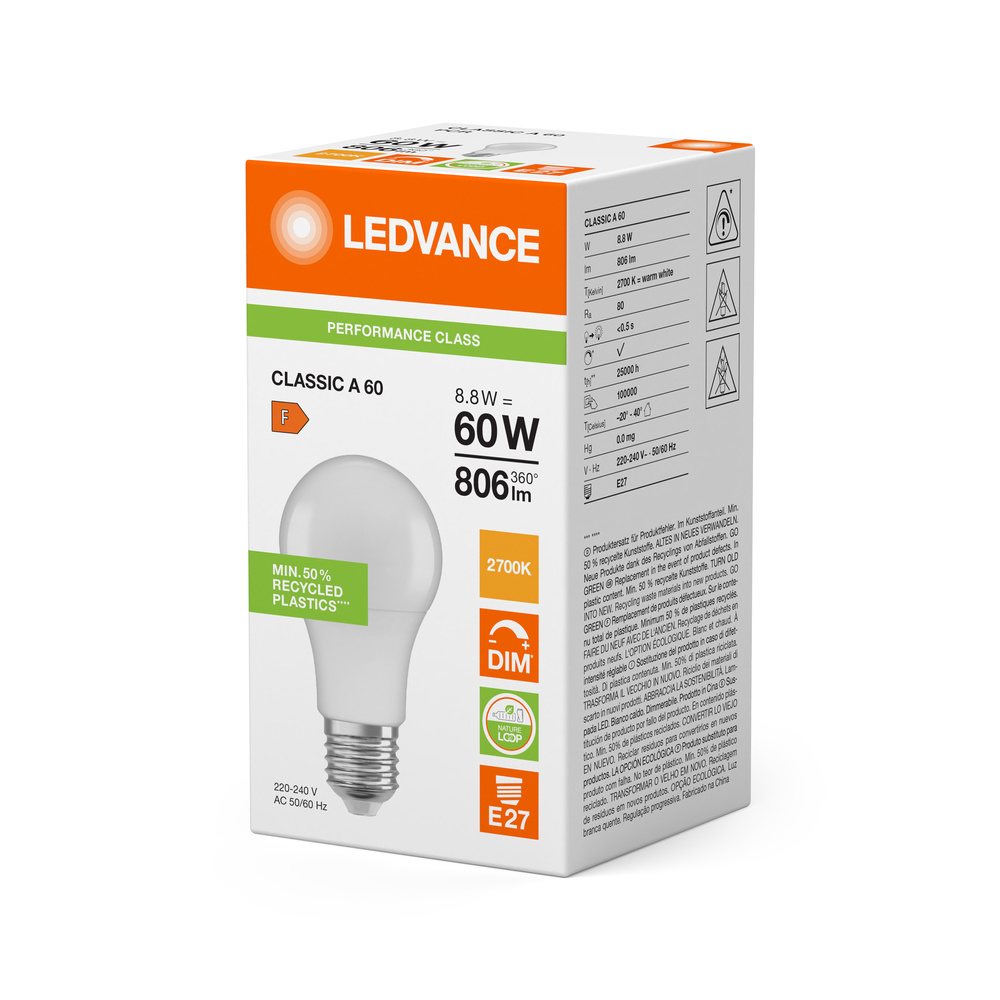 Żarówka LED 8,8W E27 LEDVANCE ściemnialna - obrazek 4