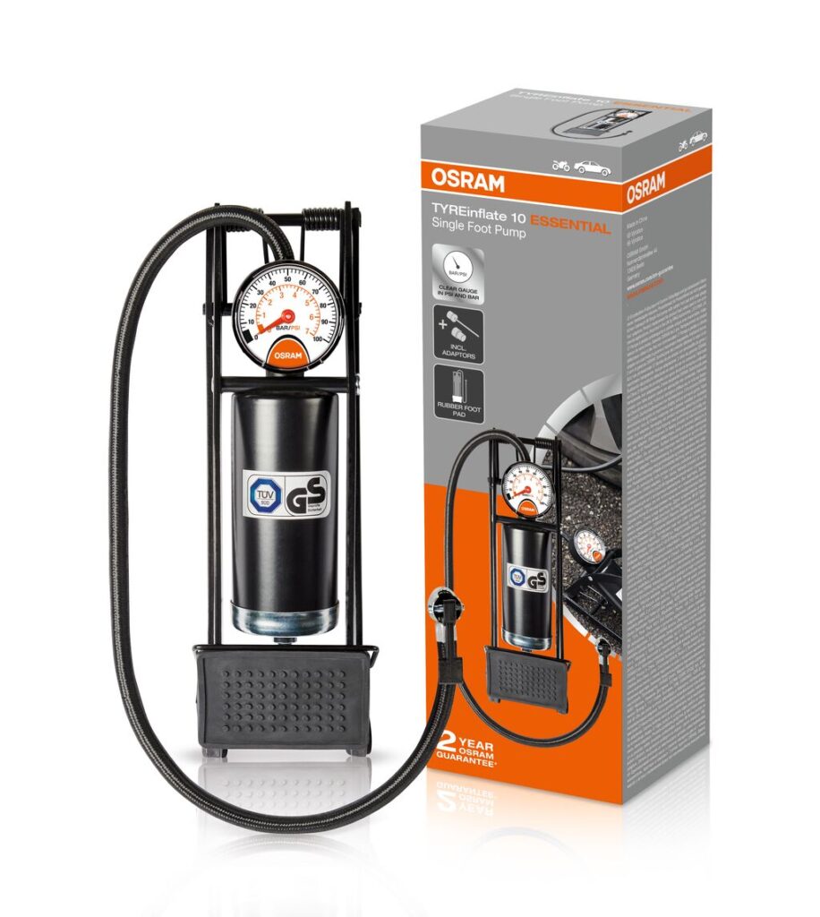 analogowa nożna pompka do opon TYREinflate 10 ESSENTIAL OSRAM
