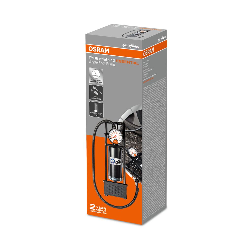 analogowa nożna pompka do opon TYREinflate 10 ESSENTIAL OSRAM - obrazek 3