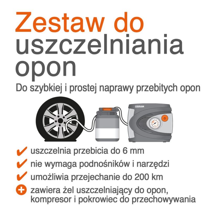 Zestaw naprawczy do opon Osram TYREseal OTSK6ESN - obrazek 11