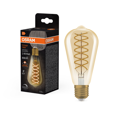 żarówka ozdobna LED Edison Vintage 1906 Osram ściemnialna 8,8W