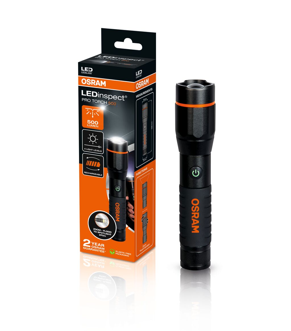 latarka ręczna Osram LEDinspect PRO TORCH 500 lm 370 m