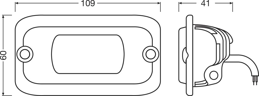 Lampa robocza Flush Mount WL VX-100 FL Osram Offroad FLUSH101-FL - obrazek 3