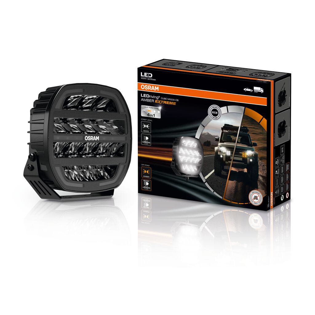 lampa drogowa Osram LEDriving Cube MX230-CB Amber Extreme 4in1 homologacja