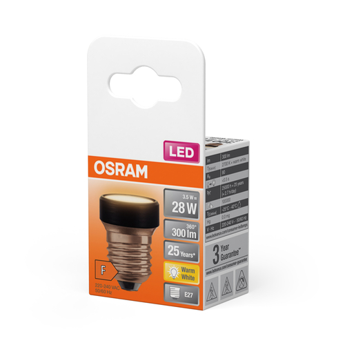 płaska żarówka LED z nakładkami Osram LED STAR FLAT 28 Non-DIM 3,5 W ciepłobiała - obrazek 8