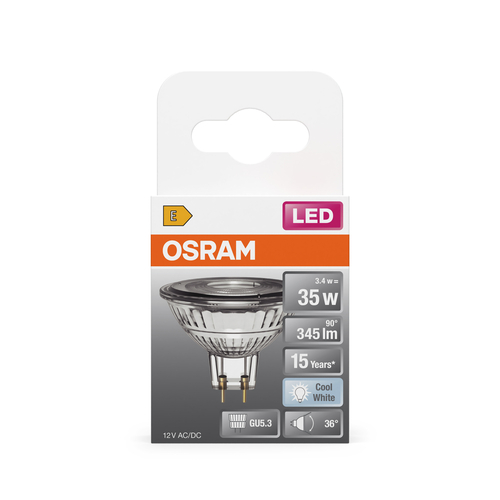 żarówka reflektorowa Osram LED Star MR 16 35 36° 3.4W 840 GU5.3 - obrazek 8