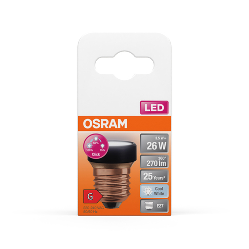 ściemnialna płaska żarówka LED Osram LED STAR FLAT 26 3 Step DIM chłodna - obrazek 14