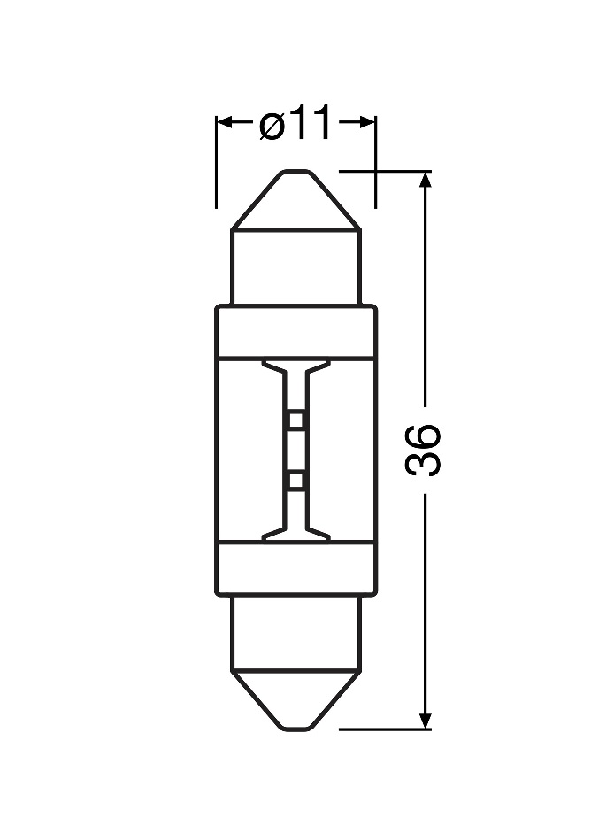 żarówka C5W LED Osram NIGHT BREAKER ECE 2 szt. z homologacją - obrazek 3