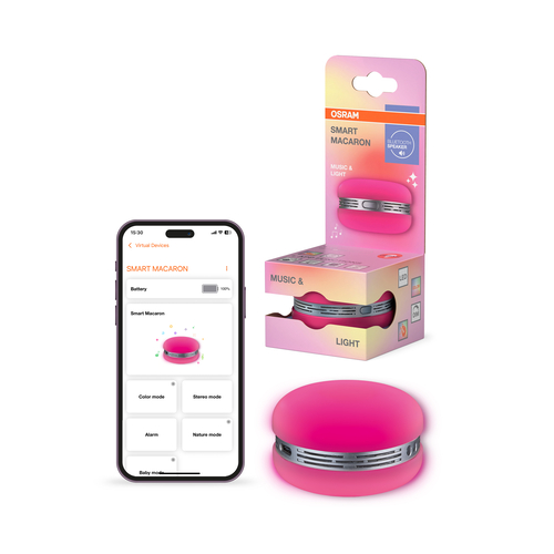 głośnik bluetooth Osram SMART+ Macaron Pink RGB makaronik różowy