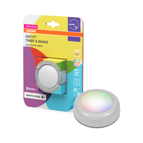 lampka przenośna z magnesem Osram SMART+ Bluetooth DOT-IT Twist & Shake