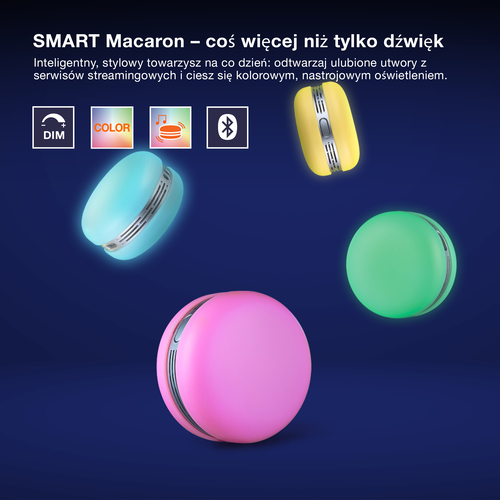 głośnik bluetooth Osram SMART+ Macaron Blue RGB makaronik niebieski - obrazek 10