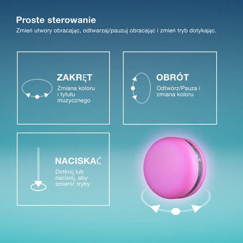 głośnik bluetooth Osram SMART+ Macaron Blue RGB makaronik niebieski - obrazek 11