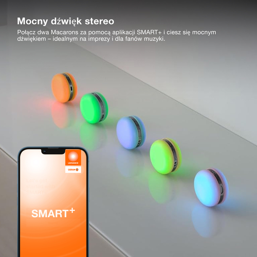 głośnik bluetooth Osram SMART+ Macaron Blue RGB makaronik niebieski - obrazek 14