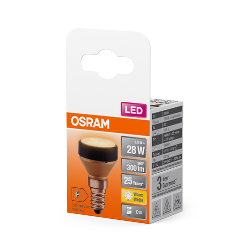 płaska żarówka LED z nakładkami Osram LED FLAT LAMP 3,5W E14 ciepła - obrazek 8