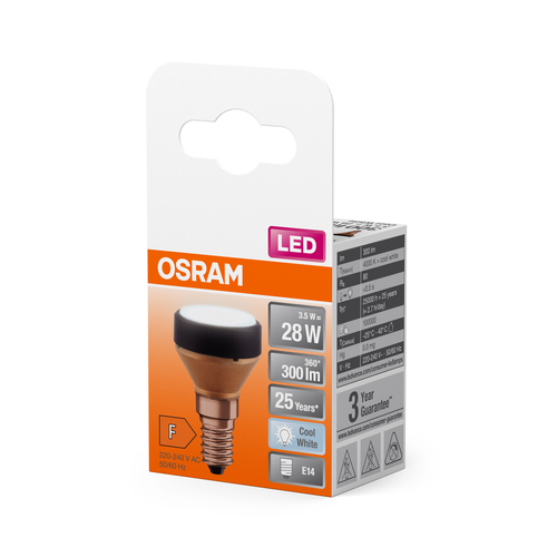 płaska żarówka LED z nakładkami Osram LED FLAT LAMP 3,5W E14 chłodna - obrazek 8