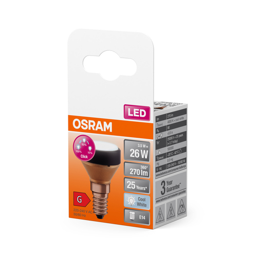 ściemnialna płaska żarówka LED Osram LED FLAT LAMP 3,5W E14 chłodna - obrazek 8