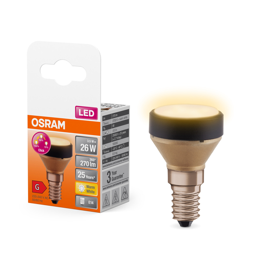 ściemnialna płaska żarówka LED Osram LED FLAT LAMP 3,5W E14 ciepła
