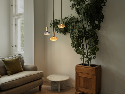 szklana lampa z płaską żarówką LED Osram DECOR RACKED GLASS brown E27 - obrazek 13