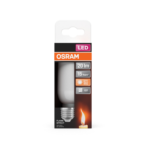 żarówka szklana LED płomyk dwie funkcje Osram FLAME STICK 1W E27 Frosted - obrazek 8