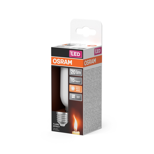 żarówka szklana LED płomyk dwie funkcje Osram FLAME STICK 1W E27 Frosted - obrazek 9