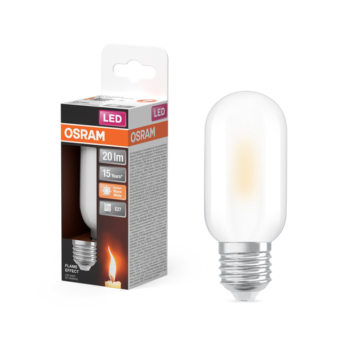 żarówka szklana LED płomyk dwie funkcje Osram FLAME STICK 1W E27 Frosted