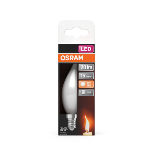 żarówka szklana LED płomyk dwie funkcje Osram FLAME STICK 1W E14 Frosted - obrazek 7