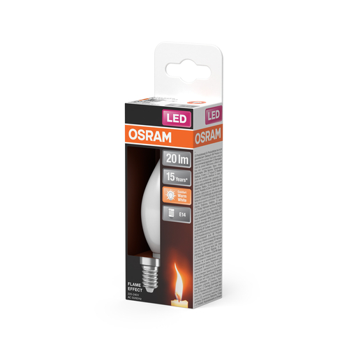 żarówka szklana LED płomyk dwie funkcje Osram FLAME STICK 1W E14 Frosted - obrazek 8