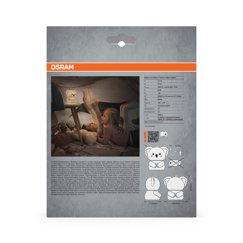 miękka lampka nocna Koala Osram Nightlux Touch RGBW USB C - obrazek 8