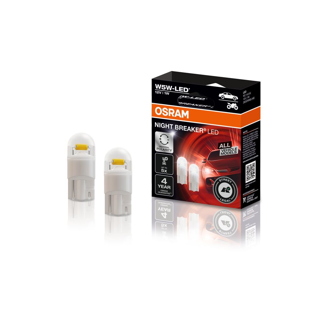 żarówki Osram NIGHT BREAKER LED W5W 2 szt. 2825DWNB-2HB 12V 1W