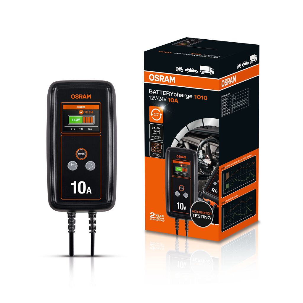 inteligentny prostownik Osram BATTERYcharge OEBCS1010 12/24V 10A