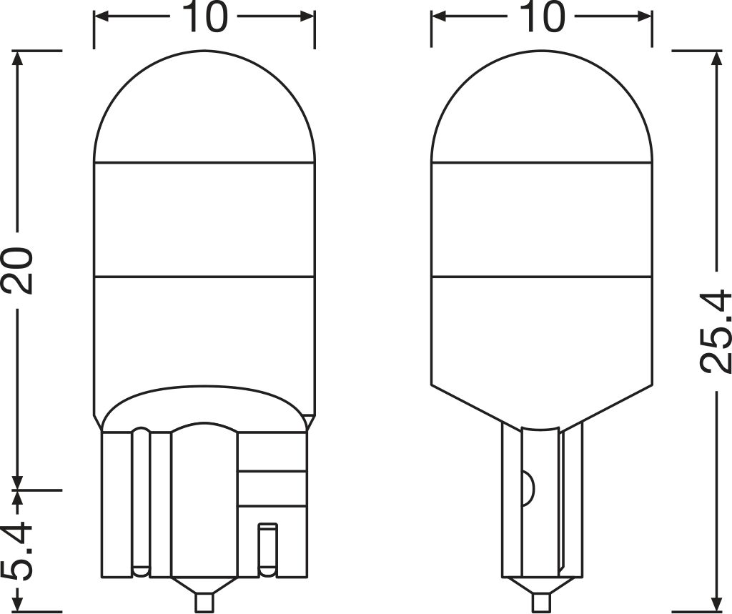 żarówki Osram NIGHT BREAKER LED W5W 2 szt. 2825DWNB-2HB 12V 1W - obrazek 3